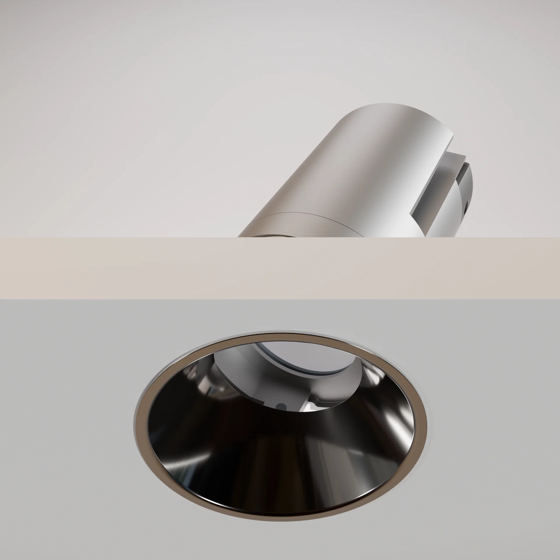 Recessed Trimless Tiltable Spot Light